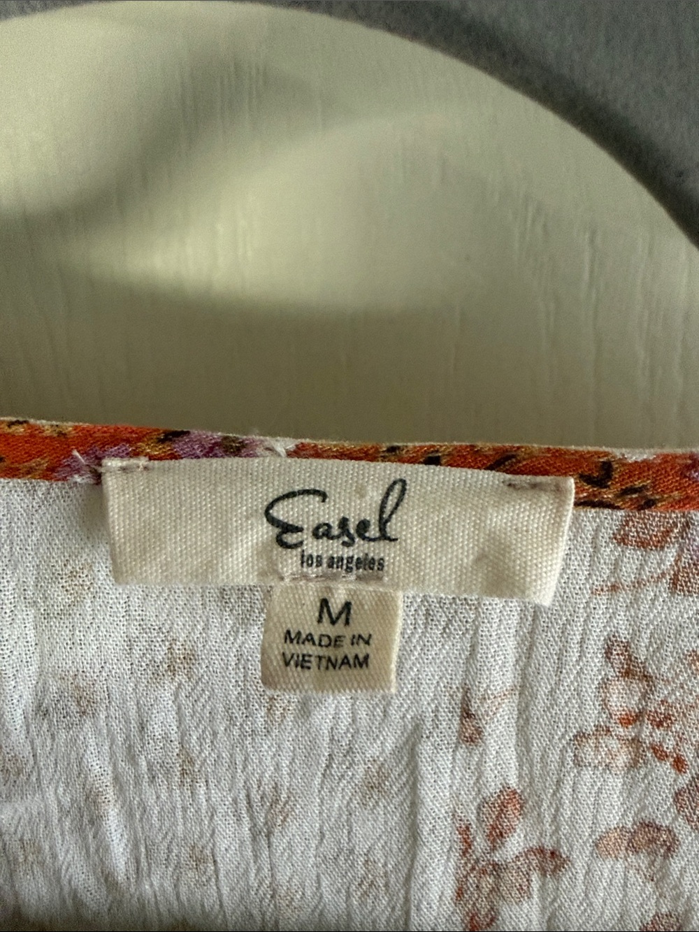 Patchwork Floral Button-Front Blouse - Multi Color - Picture 2 of 6
